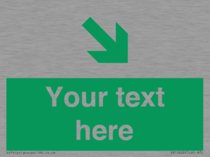 Custom Safe condition: Green Down right arrow